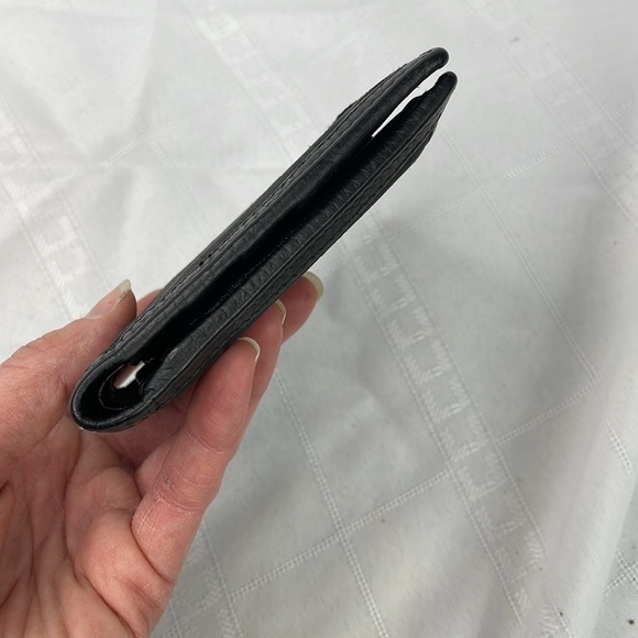 Gucci Bifold Compact Wallet GG Guccissima Monogram Canvas Black Web Tab - Picture 5 of 17